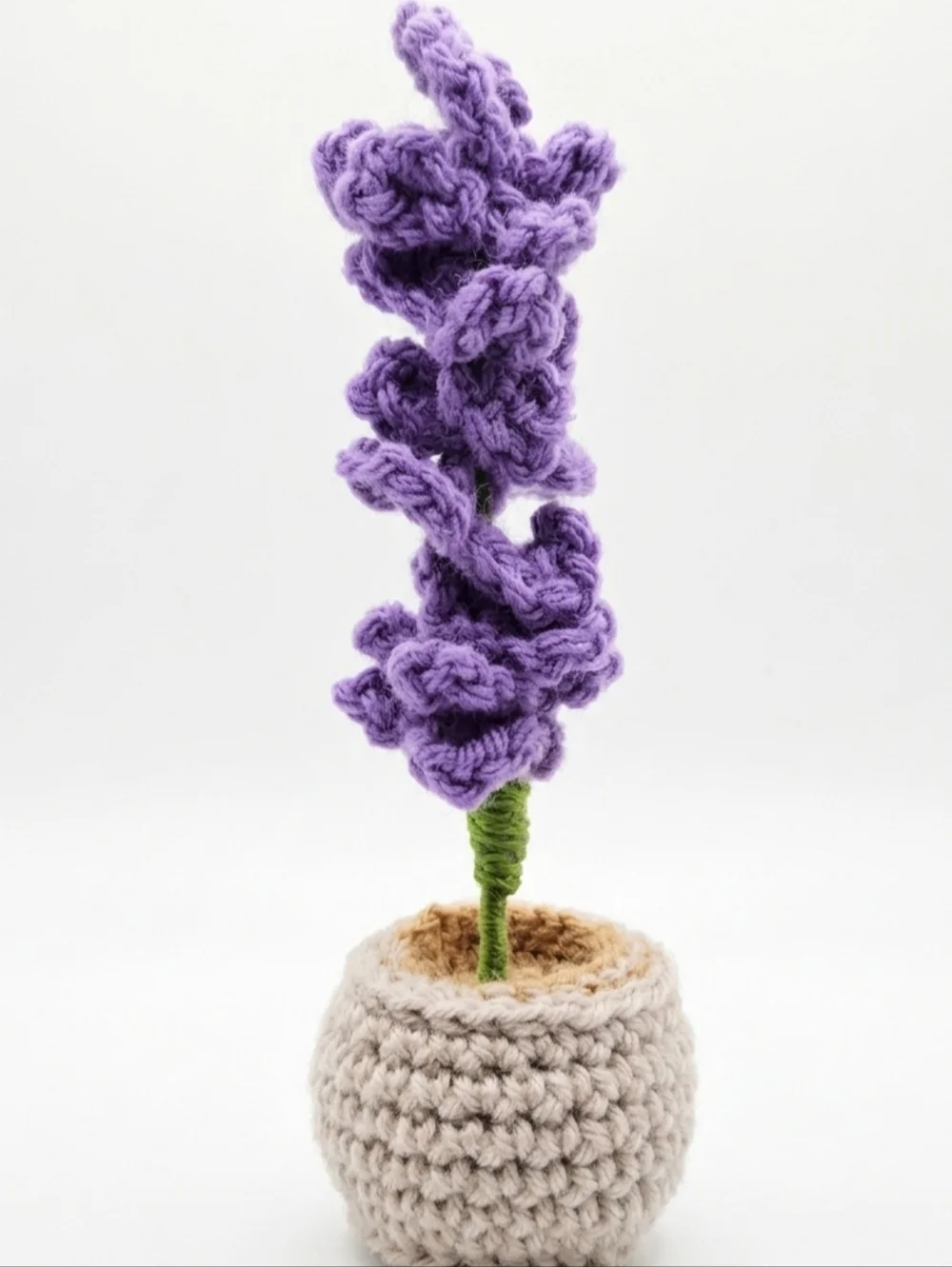 Handmade Lavender Crocheted Plant - Purple - Picture 1 of 1